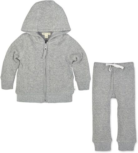 Burt's Bees Baby baby-boys Shirt and Pant Set, Long Sleeve Top & Bottom Outfit Bundle, 100% Organic Cotton in Kuwait