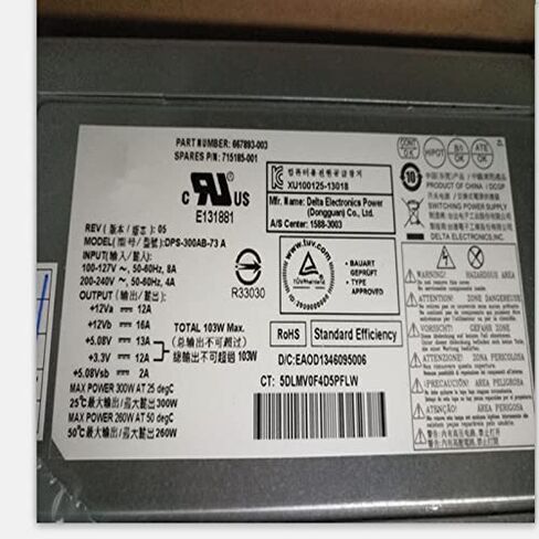 PSU لـ ProDesk 550 405 G2 400G3 300W مصدر الطاقة D11-300N1A PCB230 DPS-300AB-73B DPS-300AB-72 B D10-300P1A in Saudi Arabia