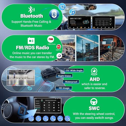 Android Stereo Radio for Dodge Grand Caravan 2011-2020 with Wireless Apple Carplay Android Auto, 9'' Touch Screen for Grand Caravan Bluetooth, HiFi, FM, GPS, WiFi, Mirror Link, SWC, Mic, Backup Cam in Saudi Arabia