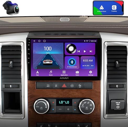 10 inch (4G+64G) Touchscreen Car Stereo for Dodge Ram 1500 2500 3500 (2009-2012) Radio Replacement Kit Upgrade with Wireless CarPlay Android Auto 5G WiFi BT GPS Navigation in Saudi Arabia