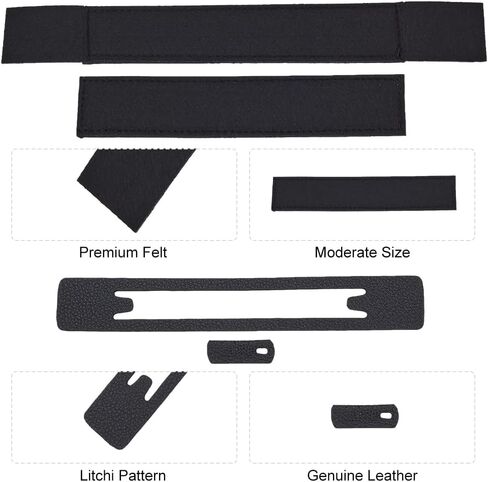 INFUNLY Khaki Leather Base Shaper Set of 4 for Purse WOC, Rectangle Clutch Bag, Bottom Pads, Felt Base Shaper, Saver, Purse Chain Protective Sheet for Wallet on Chain Bags, Handbag in Kuwait