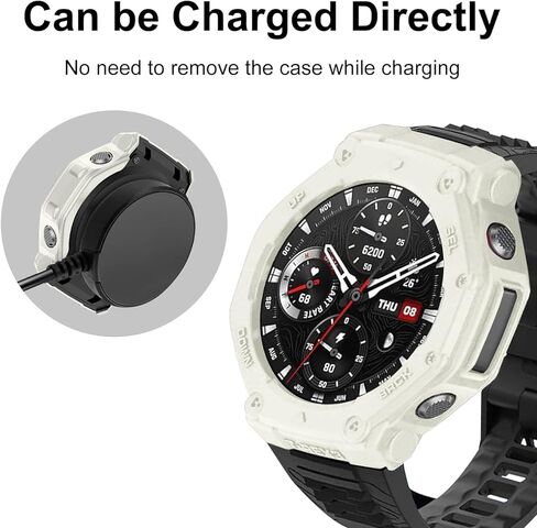 2 Pack for Amazfit T-Rex 3 Screen Protector Case, Anti-Scratch Soft TPU Bumper Protective Accessories in Saudi Arabia