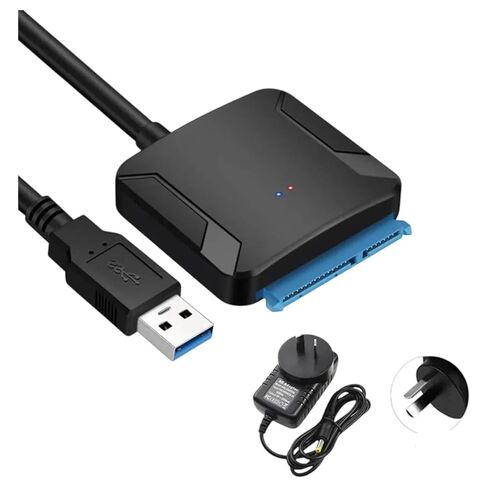 كابل محول SATA إلى USpB 3.0 لمحول قرص صلب 3.5 2.5 بوصة SSD HDD SATA III يدعم UASP مع محول طاقة 12 فولت جديد 2026 عالي لمكونات إلكترونية موثوقة in Kuwait