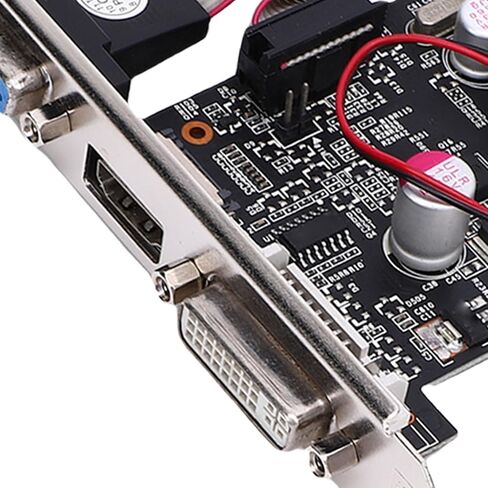 Bewinner GT 610 1GB GDDR3 Low Profile Graphics Card, 1000MHz PCIe 2.0 x16, Silent Cooling Fan, HDMI DVI Outputs, Graphics Card for Basic Gaming Office PC in Saudi Arabia