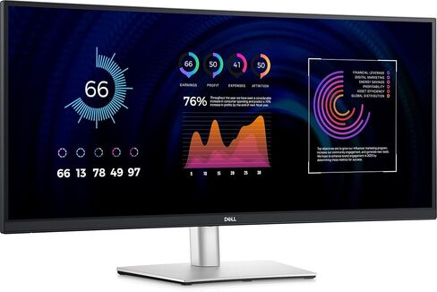 شاشة LED منحنية من Dell P3424WE مقاس 34 بوصة فئة UW-QHD - 21:9 (متجددة) in Kuwait