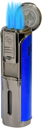 Rocky Patel Envoy Collection Cigar Lighter (Gunmetal and Blue) in Saudi Arabia