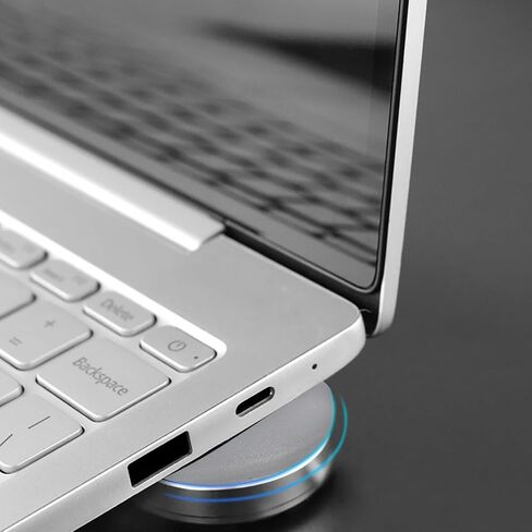 حامل كمبيوتر محمول من الألومنيوم من HOMSFOU قطعتين دعامة تبريد محمولة لأجهزة Ultrabook والكمبيوتر المحمول، حامل دعم لزيادة ارتفاع سطح المكتب باللون الرمادي الفضي للسفر والاستخدام المكتبي in Kuwait