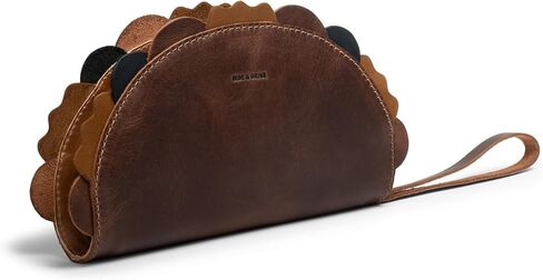 Hide & Drink, Leather Multipurpose Taco Shape Wallet, Make Up Organizer, Cash Holder, Earphones Case, Accessories, Handmade Includes 101 Year Warranty :: Old Tobacco in Saudi Arabia