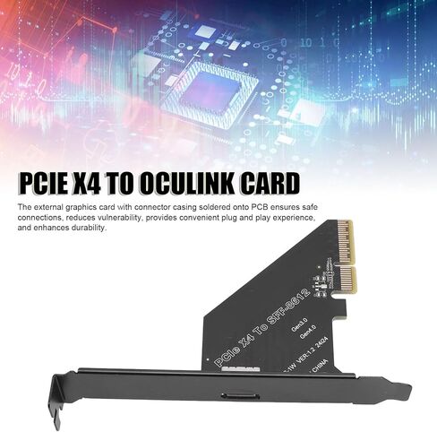 بطاقة رسومات خارجية لمحول PCIe إلى Oculink SFF-8612 لوحدة معالجة الرسومات NVMe SSD وEGU وPCIe 4.0 X4 إلى Oculink لنظام التشغيل OS X وWins وLinux in Kuwait
