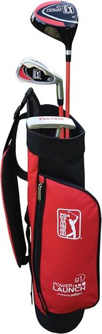 PGA TOUR GS1 Series Junior 5-Piece Golf Club Set, XS, Green, Right Handed, Ages 3-5 Years, Height Range 42-49" in Saudi Arabia
