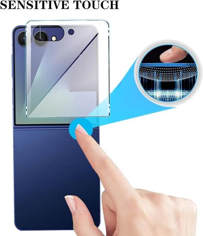 Astter for Samsung Galaxy Z Flip 7 Front Screen Protector 3 Pack,Samsung Flip 7 Full Cover Tempered Glass Screen Protector for Galaxy Z Flip7 Screen Protector Anti Scratch Bubble Free in Saudi Arabia