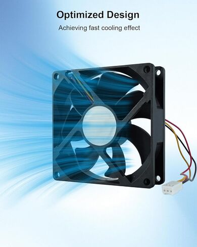 D0925W14B7PZA58 14V 3-Wire Cooling Fan Motor – Waterproof Brushless DC Fan for PC Case, CPU Cooler, Electrical Cabinets & Industrial Equipment (92×92×25mm) in Saudi Arabia