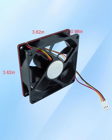 D0925W14B7PZA58 14V 3-Wire Cooling Fan Motor – Waterproof Brushless DC Fan for PC Case, CPU Cooler, Electrical Cabinets & Industrial Equipment (92×92×25mm) in Saudi Arabia