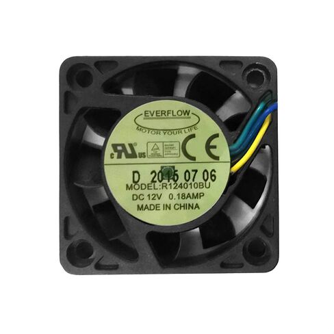 مروحة Everflow 40x10mm PWM عالية السرعة بمحمل كروي مزدوج #R124010BU in Saudi Arabia