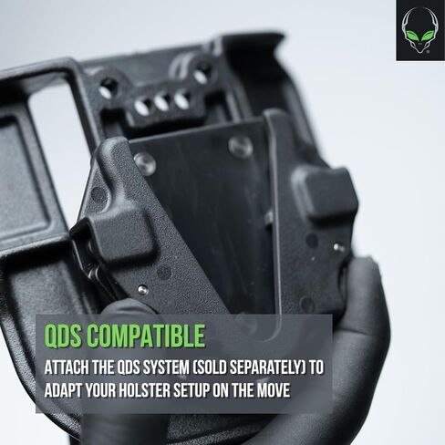 Alien Gear Rapid Force Holster Paddle – Secure Belt Fit up to 1 ¾" – Durable Polymer – Works with Rapid Force Level II, Level III, and Photon Holsters - Made in USA in Saudi Arabia