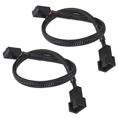 UMLIFE 10 PCS 10" 4 Pin Fan Extension Power Cable Computer PC Fan Power Extension Cable for PWM Fan Computer ATX Case in Saudi Arabia