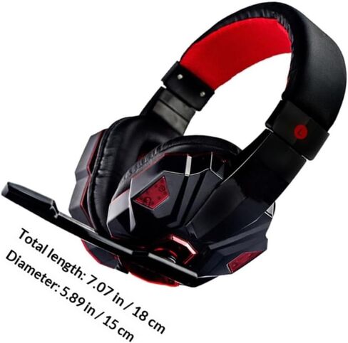 Homoyoyo Wired Gaming Headset with Microphone, Noise Cancelling Headphones with Soft Ear Pads, USB 3.5mm Gaming Headphones for Console and PC Players in Saudi Arabia
