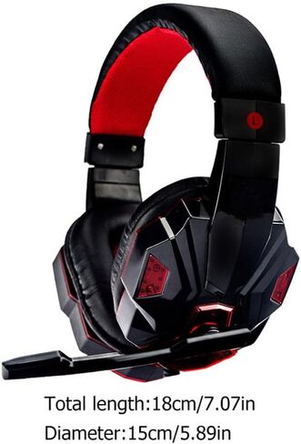 Homoyoyo Wired Gaming Headset with Microphone, Noise Cancelling Headphones with Soft Ear Pads, USB 3.5mm Gaming Headphones for Console and PC Players in Saudi Arabia