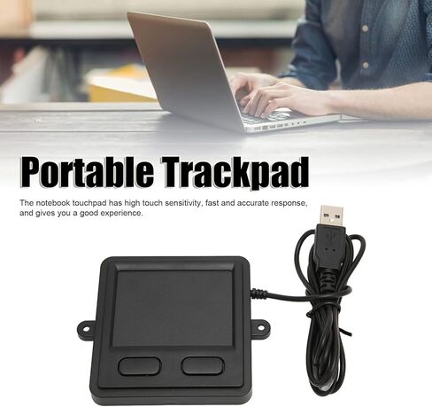 لوحة تتبع متعددة اللمس، لوحة لمس USB سلكية قابلة للتضمين، ماوس لوحة تتبع محمول متعدد الوظائف مع مفتاحين للعمل والمكتب والكمبيوتر المحمول والكمبيوتر الشخصي in Saudi Arabia