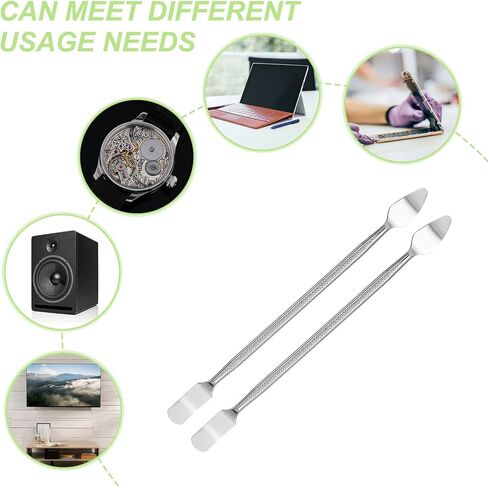 أداة إصلاح حدق Spudger مقاس 11 × 175 مم من PATIKIL، مجموعة أدوات إصلاح حدق معدنية كبيرة ذات نهايات مزدوجة للهواتف المحمولة الذكية والكمبيوتر اللوحي والكمبيوتر المحمول وأجهزة الألعاب الإلكترونية، فضي in Kuwait