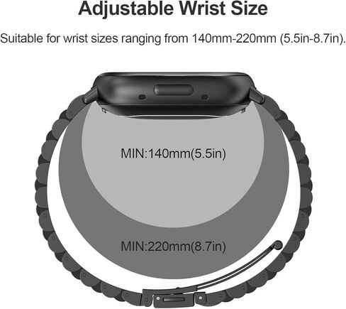 أحزمة ساعة معدنية EZMVZKU لـ Fitbit Versa 4/Sense 2/Versa 3/Sense حزام بديل من الفولاذ المقاوم للصدأ لسوار معصم Versa 3/Versa 4 للرجال والنساء in Kuwait