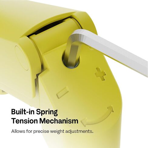 Pixio PS1D Wave Yellow Dual Monitor Arm Stand Desk Mount - Fits up to 32 inches Monitors and up to 19.8lbs. VESA Compatibility and Integrated Cable Management in Saudi Arabia
