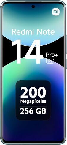 Xiaomi Redmi Note 14 Pro+ Plus 5G + 4G LTE (for Tmobile Mint Tello & Global) (256GB + 8GB) NFC 6.67" 120Hz 200MP Pro AI Camera Model 24115RA8EG Unlocked Dual Sim (Frost Blue) in Saudi Arabia