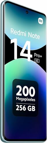 Xiaomi Redmi Note 14 Pro+ Plus 5G + 4G LTE (for Tmobile Mint Tello & Global) (256GB + 8GB) NFC 6.67" 120Hz 200MP Pro AI Camera Model 24115RA8EG Unlocked Dual Sim (Frost Blue) in Saudi Arabia