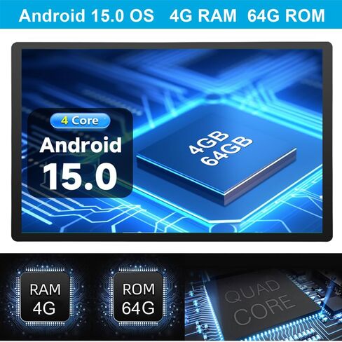 4+64G Car Radio Stereo for Toyota Tundra 2007 2008 2009 2010 2011 2012 2013 Toyota Sequoia 2008-2019, WiFi CarPlay Android Auto GPS Navi Touchscreen Volume Knob Fit OEM Backup Camera SWC JBL in Kuwait