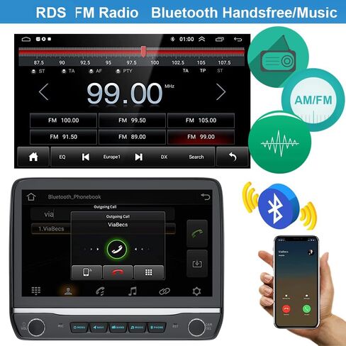 4+64G Car Radio Stereo for Toyota Tundra 2007 2008 2009 2010 2011 2012 2013 Toyota Sequoia 2008-2019, WiFi CarPlay Android Auto GPS Navi Touchscreen Volume Knob Fit OEM Backup Camera SWC JBL in Kuwait