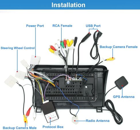 4+64G Car Radio Stereo for Toyota Tundra 2007 2008 2009 2010 2011 2012 2013 Toyota Sequoia 2008-2019, WiFi CarPlay Android Auto GPS Navi Touchscreen Volume Knob Fit OEM Backup Camera SWC JBL in Kuwait