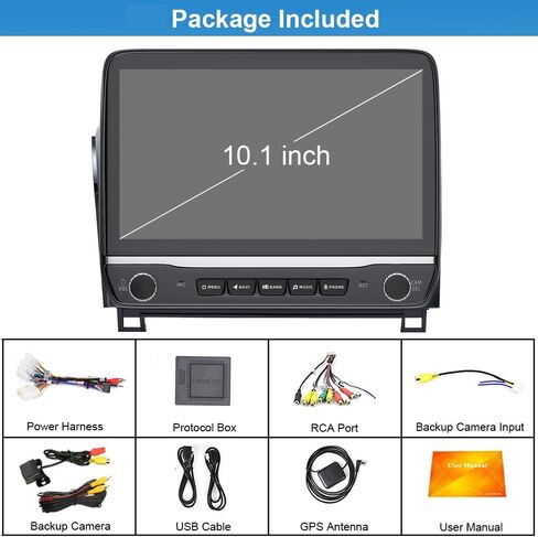 4+64G Car Radio Stereo for Toyota Tundra 2007 2008 2009 2010 2011 2012 2013 Toyota Sequoia 2008-2019, WiFi CarPlay Android Auto GPS Navi Touchscreen Volume Knob Fit OEM Backup Camera SWC JBL in Kuwait