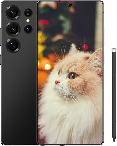 Echoamo I25 Ultra Unlocked Cell Phone,8GB+256GB Built in Pen 6.99" FHD+ Screen 7000mAh All Day Battery Smart Phone Android 14/108MP Camera/Dual SIM Phone/Fast Charging/GPS/Face ID - Gold in Kuwait