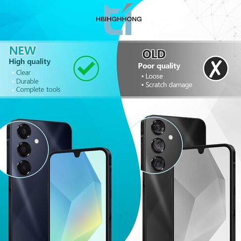 2 Pack Rear Camera Lens for Samsung Galaxy A16 5G Camera Glass Replacement for Samsung A16 SM-A166M/DS Back Camera Glass Lens Repair Tools （with Rear Camera Lens Film） in Saudi Arabia