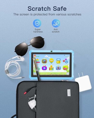 Screen Protector for YINOCHE KIDS711 7 Inch kids tablet, 9H Hardness Tempered Glass for YINOCHE KIDS711 Kids Tablet Anti-Scratch, Bubble Free, HD Clarity in Saudi Arabia