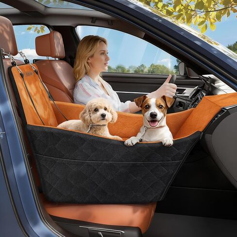 Elevated Dog Car Seat for Small and Medium Dogs Up to 35 lb in Saudi Arabia