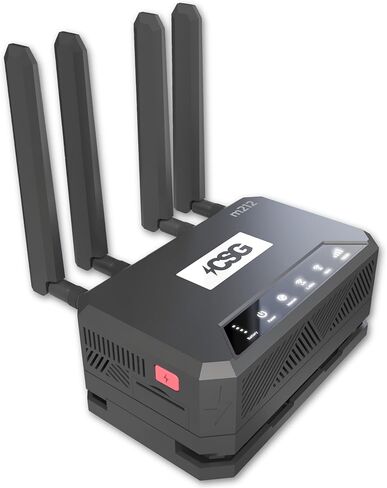 CSG m212 4G LTE Cat12 بوابة خلوية راوتر للأعمال أو المنزل | ثنائي النطاق واي فاي 6 | ثنائي الشريحة | بطارية احتياطية لمدة 8 ساعات للسفر | متوافق مع شبكة فيريزون | الإنترنت الريفية المحمولة in Kuwait