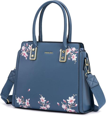 Handbags for Women with Multiple Internal Pockets in Pretty Color Combination, Women's Satchel Handbag in Kuwait