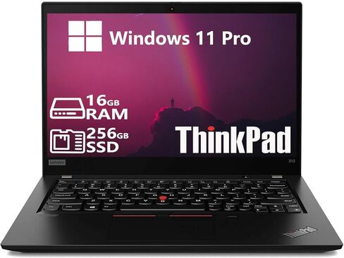 Lenovo ThinkPad X13 G1 Laptop, 13.3" FHD Notebook, Intel i5-10310U, 16GB RAM, 256GB SSD, Windows 11 Pro (Renewed) in Kuwait