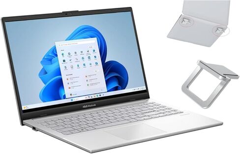 كمبيوتر محمول ASUS Vivobook مقاس 15.6 بوصة بدقة FHD | AMD Ryzen 5 7520U (Beat i7-1255U)|رسومات AMD Radeon | WIFI5 | فضي بارد | ذاكرة وصول عشوائي (RAM) سعة 16 جيجابايت DDR5 | محرك أقراص SSD سعة 512 جيجابايت | Windows 11 Home | حزمة مع حامل كمبيوتر محمول in Saudi Arabia