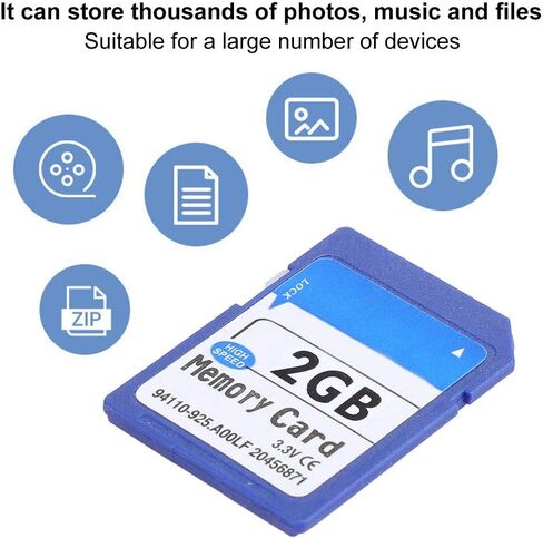 Fast Read Speed Memory Card for Camera SLR, Music Storage, with High-Speed for MP3 MP4 Game Machine(2G) in Saudi Arabia