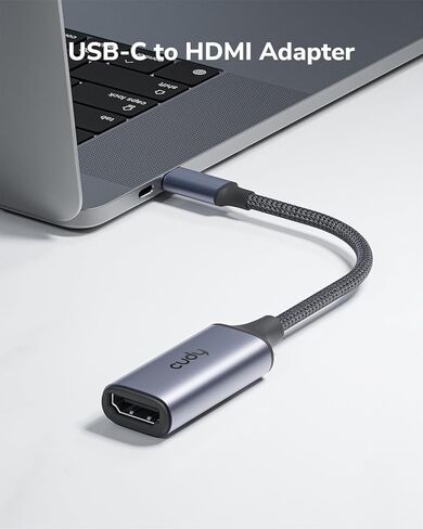Cudy USB-C to HDMI Adapter, HDMI 2.0, 4K 60Hz, Compatible with MacBook Pro, MacBook Air, iPad Pro, iPhone 15/16/17, Surface Go and More, UH401 in Saudi Arabia