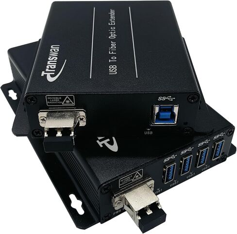 4 منافذ USB 3.2 عبر موسع الألياف الضوئية أحادي الوضع حتى 250 مترًا، وسرعة فائقة تبلغ 5 جيجابت في الثانية متوافقة مع USB 2.0/USB 1.1 (BY-USB-805DF (مع 2 × موصل ألياف LC)) in Kuwait