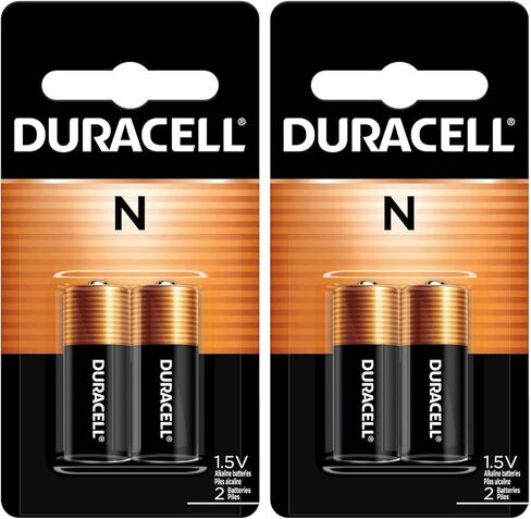 Duracell N 1.5V Alkaline Battery, 2 Count Pack, N 1.5 Volt Alkaline Battery, Long-Lasting for Medical Devices, Key Fobs, GPS Trackers, and More in Saudi Arabia