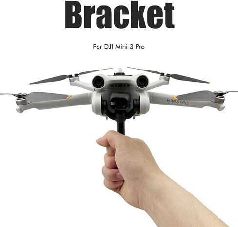 Handheld Holder Compatible for Mini 3 Pro Drone Take Off and Landing Mount Handle Stick for Camera One Shot Shooting Long Take (Black) in Saudi Arabia