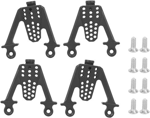 Pilipane Metal Adjust Shock Damper Towers Mount for SCX10 1/10 RC Car، طويل الأمد، قيادة متوازنة (أسود) in Saudi Arabia