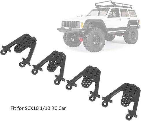 Pilipane Metal Adjust Shock Damper Towers Mount for SCX10 1/10 RC Car، طويل الأمد، قيادة متوازنة (أسود) in Saudi Arabia