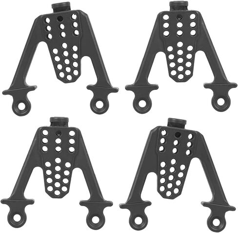 Pilipane Metal Adjust Shock Damper Towers Mount for SCX10 1/10 RC Car، طويل الأمد، قيادة متوازنة (أسود) in Saudi Arabia