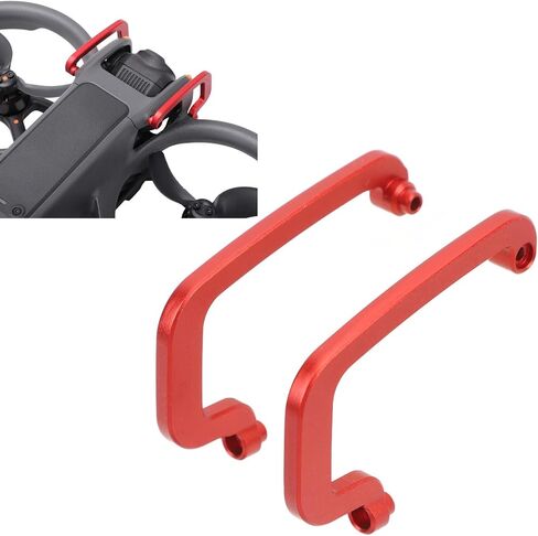 Drone Camera Stabilizer Bumper, Aluminum Alloy Camera Stabilizer Guard Anti Collision Drone Bumper for Avata 2 (Red) in Saudi Arabia