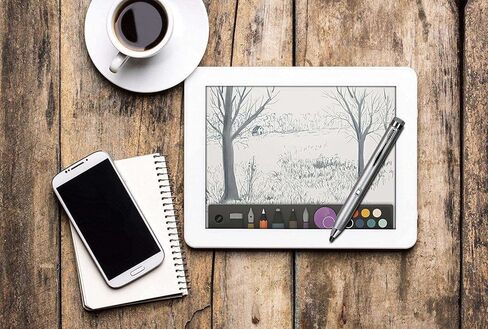 قلم فضي ذو نقطة دقيقة رقمية نشطة - متوافق مع جهاز Honor Pad X8 مقاس 10.1 بوصة in Saudi Arabia